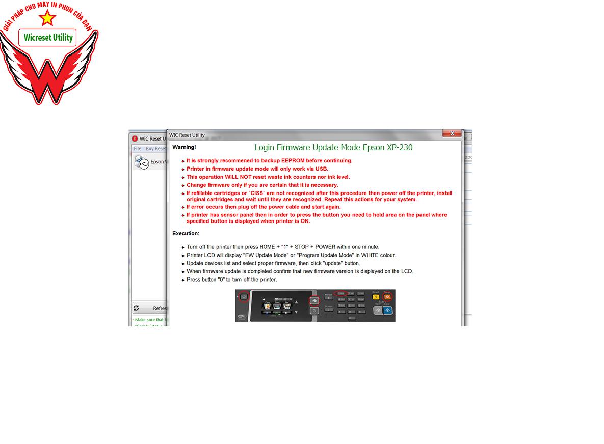 Key Firmware May In Epson XP-230 Step 3